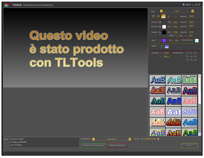 Creare il video direttamente in TLTools